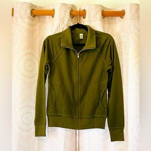 Olive Green Zip Up Jacket